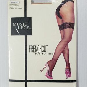 Music Legs French Cut Panty Hose